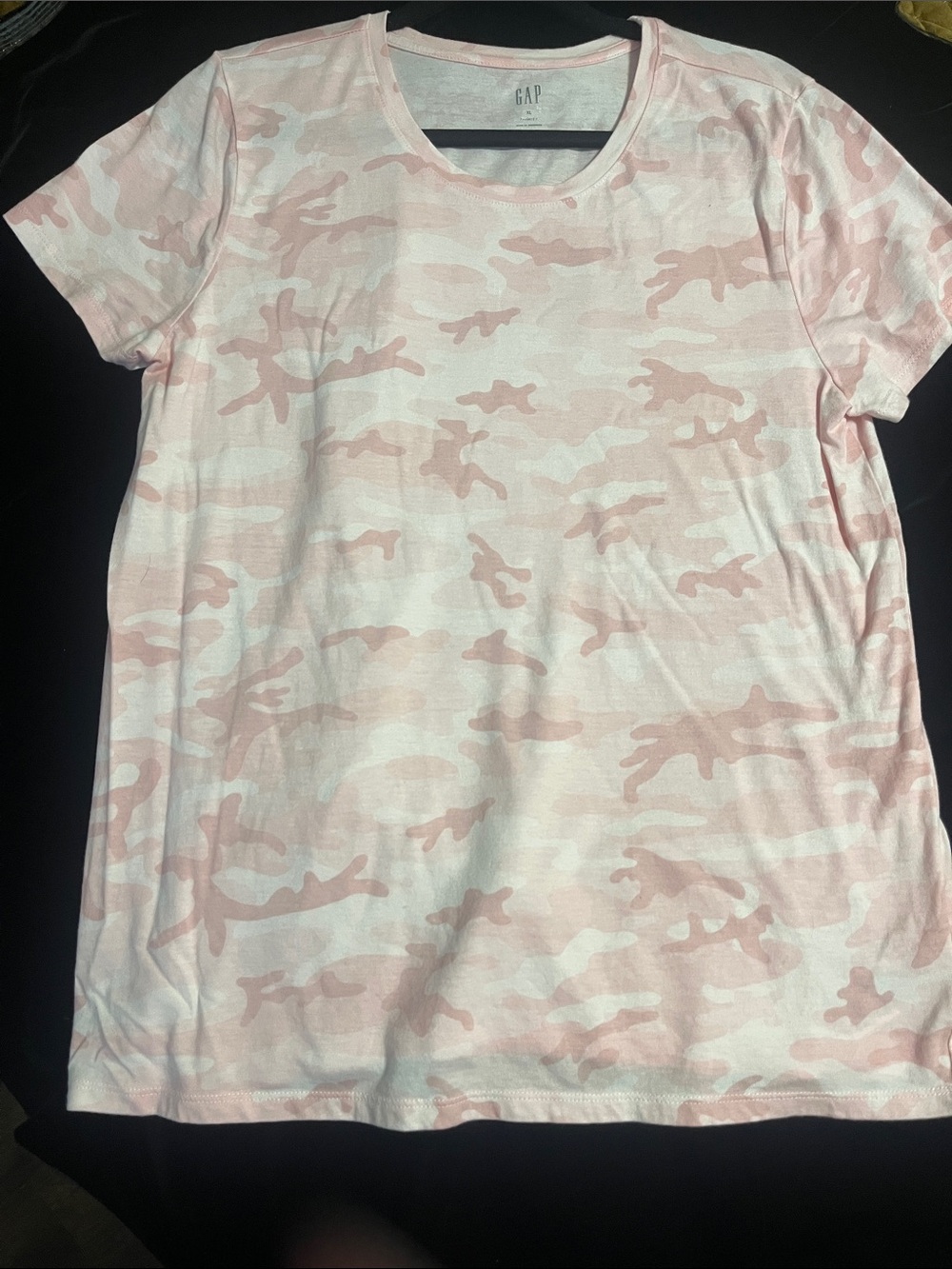 GAP Pink Camo Short Sleeve Tee